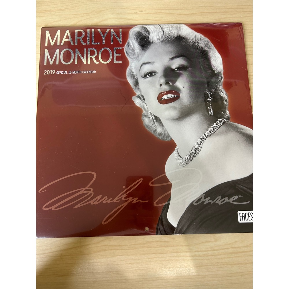 Marilyn Monroe 2019 Official 16-Month Calendar Faces‎ BrownTrout Publishers New